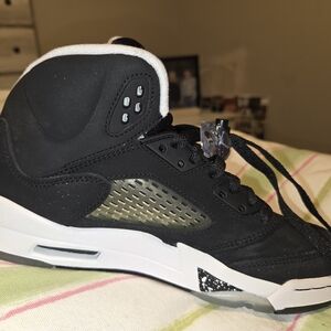 Jordan Kids Black and White Sneakers